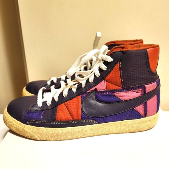Nike Blazer Womens Mid Premium Sneakers-Abyss Pink Fire Dragon #316959-551 sz.10 - Picture 1 of 12